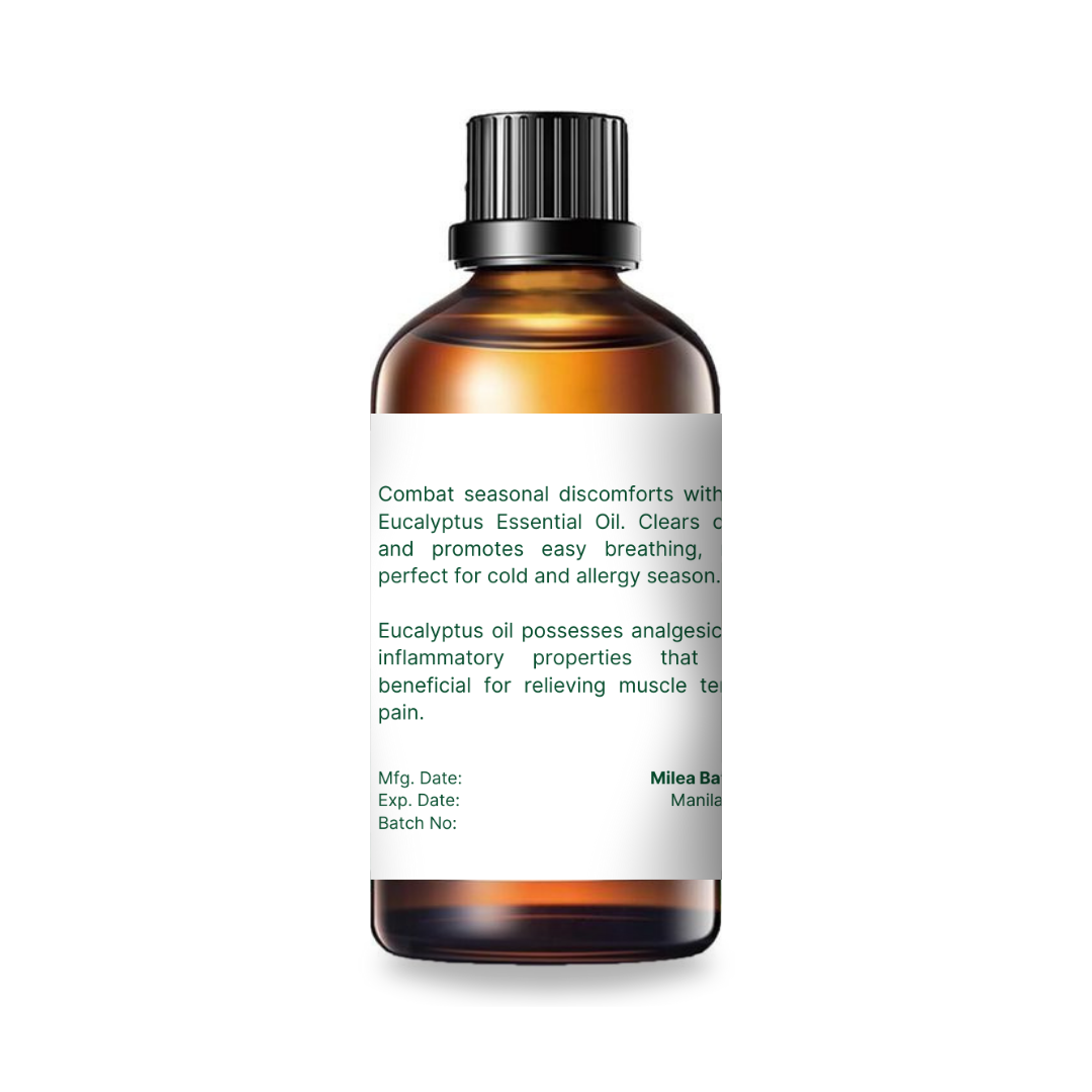 Milea Eucalyptus Essential Oil 100ml side 1