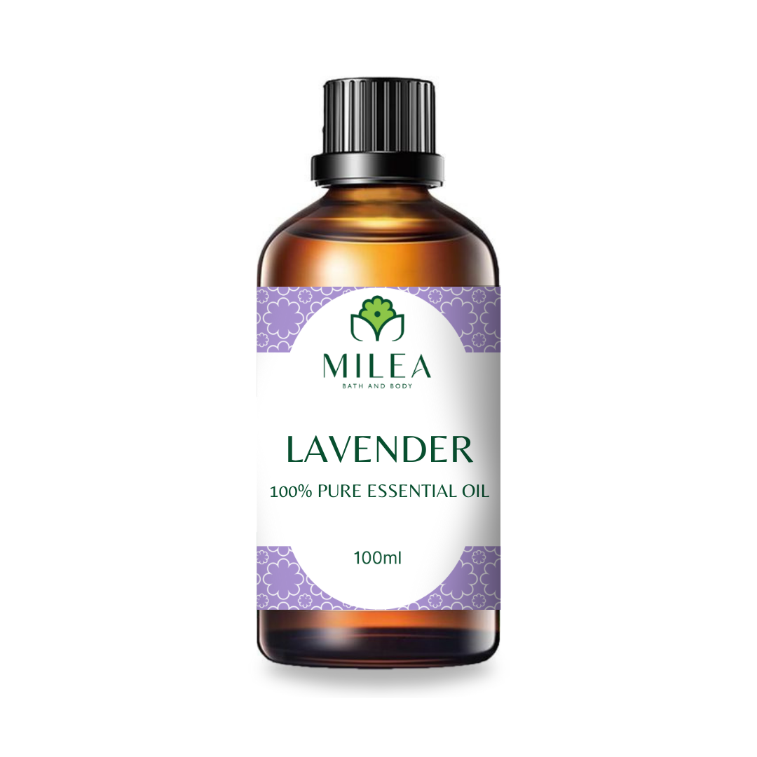 Milea Lavender Essential Oil 100ml front