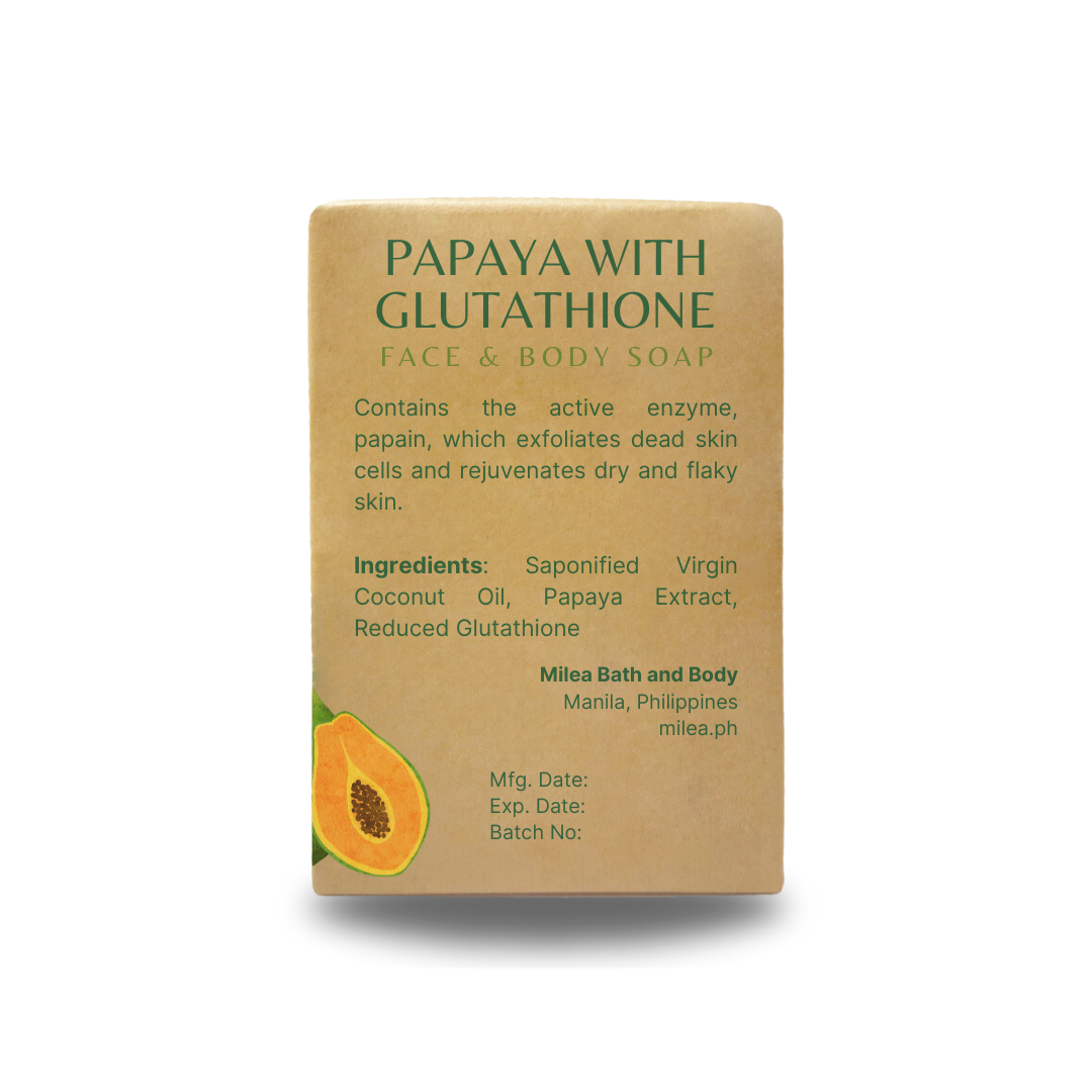Papaya with Glutathione Whitening Soap