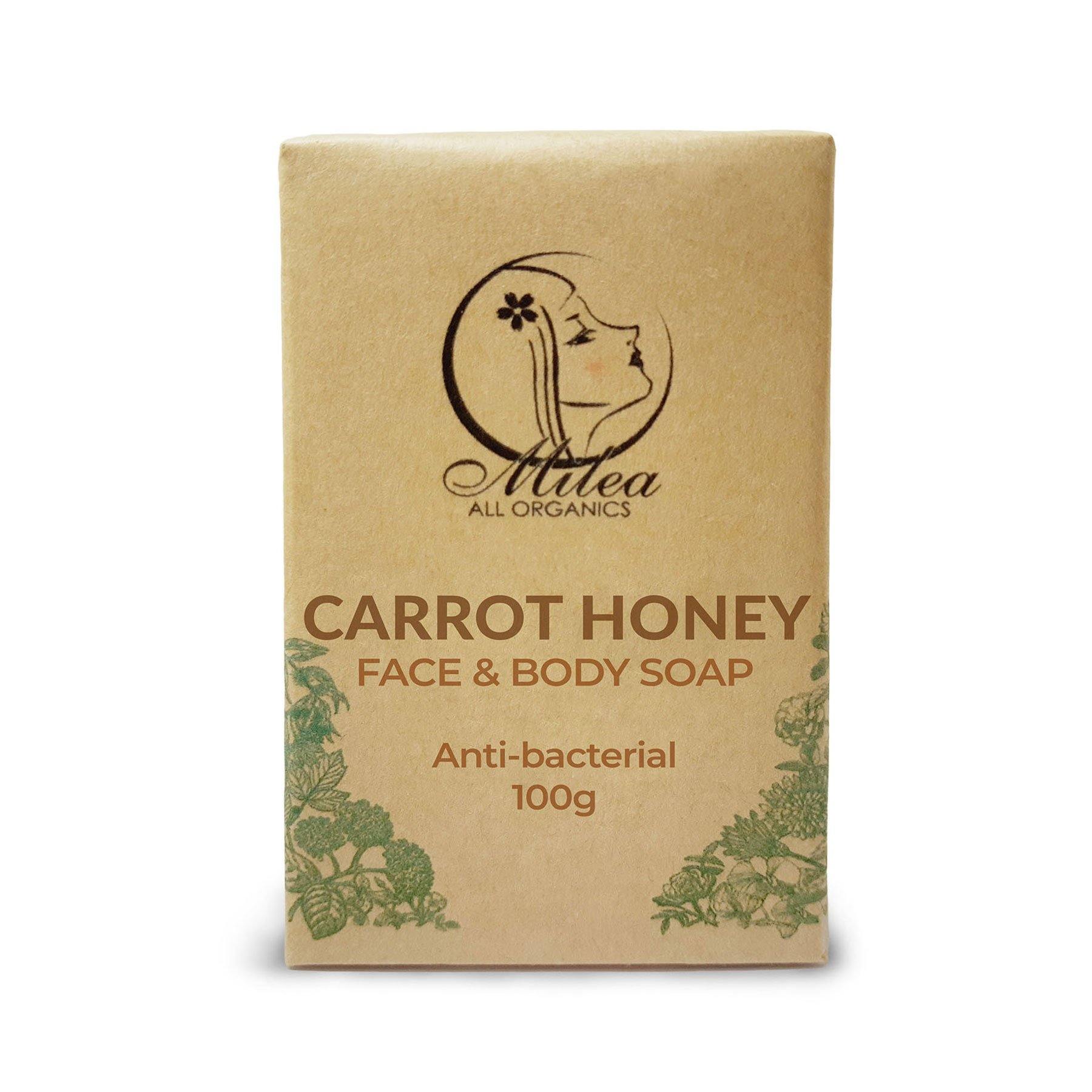 Carrot Honey Soap Soaps Milea All Organics 100g 