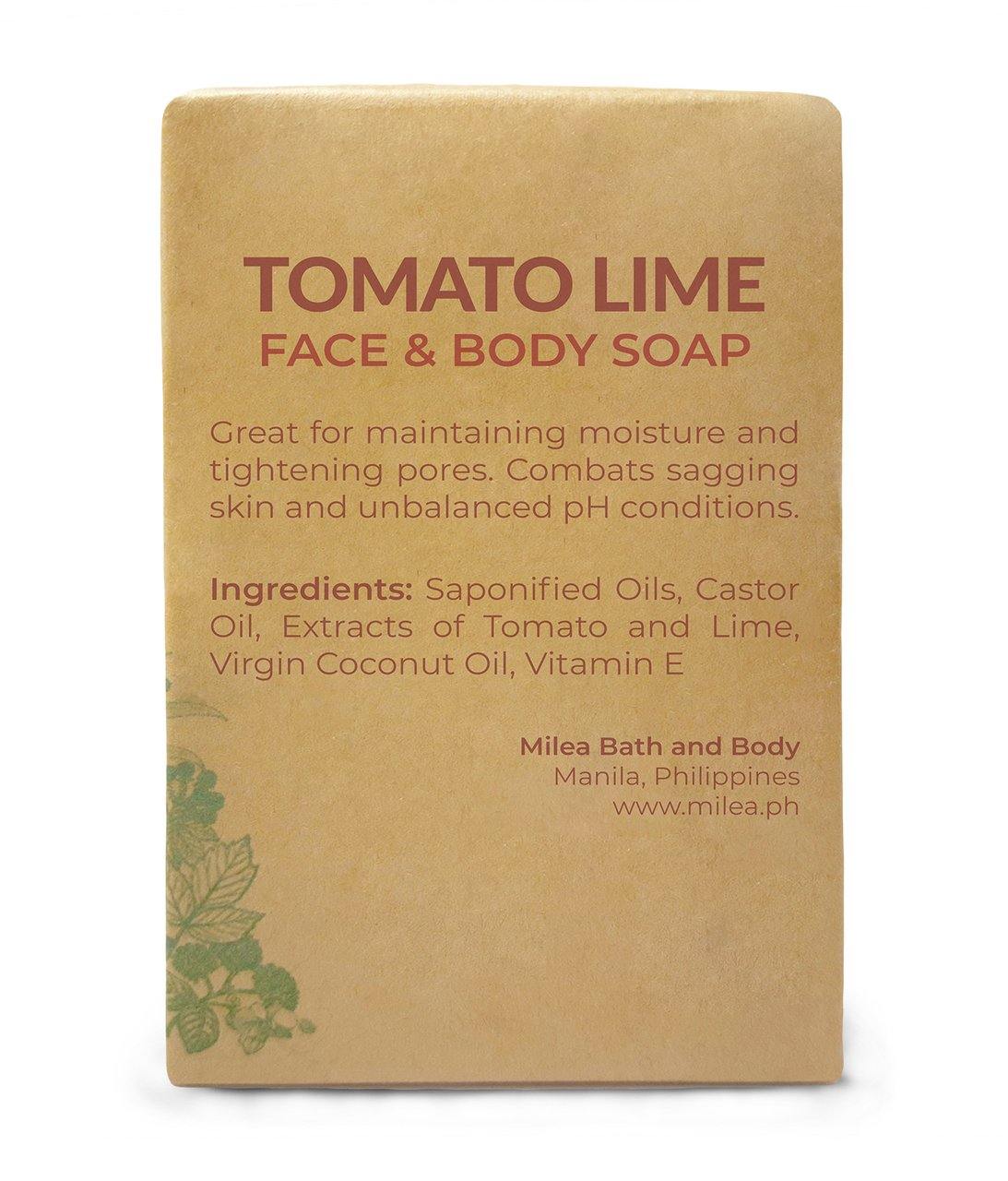 Tomato Lime Antibacterial Soap Soaps Milea All Organics 