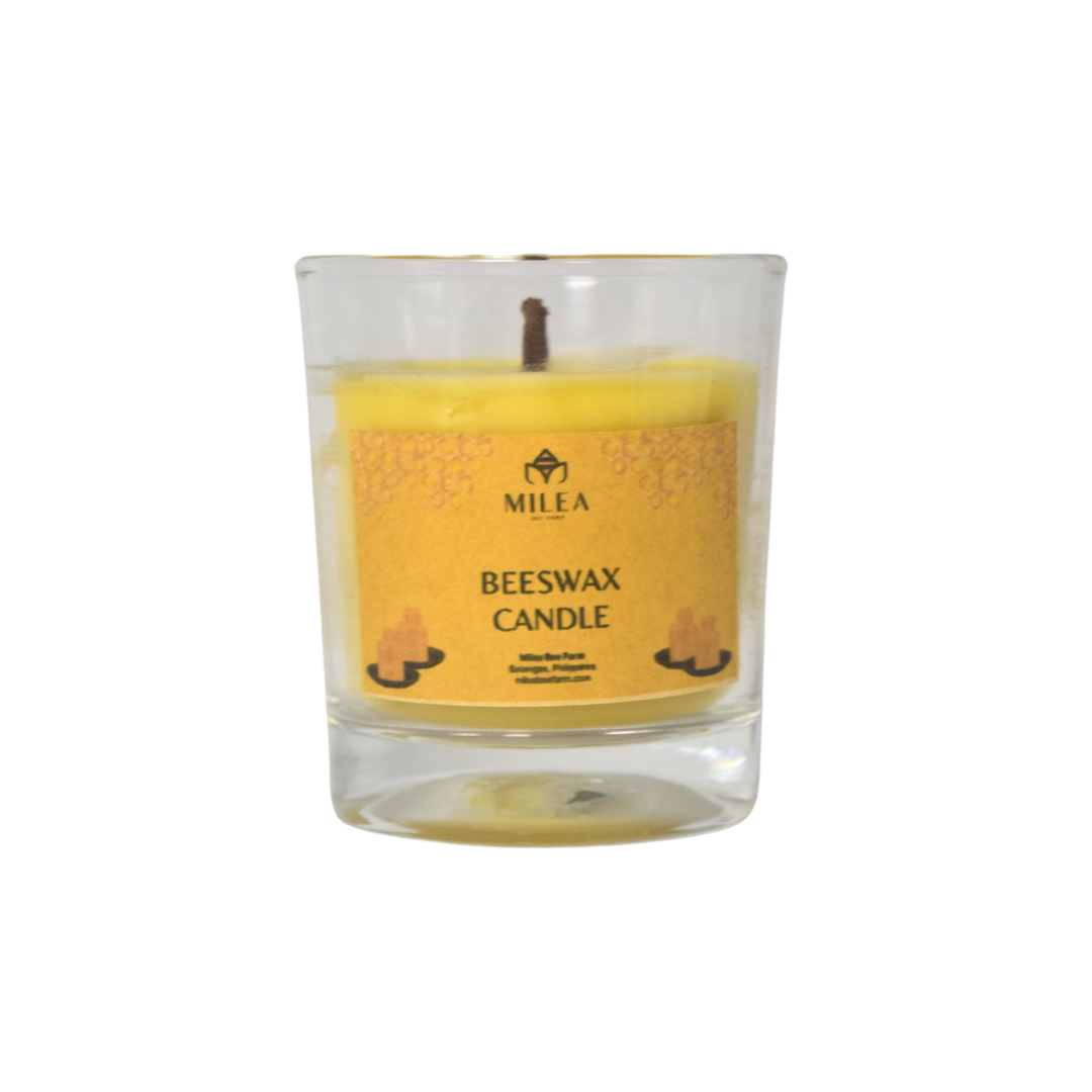 Natural Beeswax Candle Jar