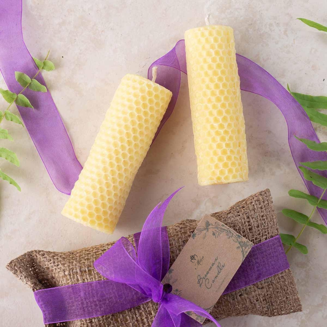 Hand-rolled Pure Beeswax Candle
