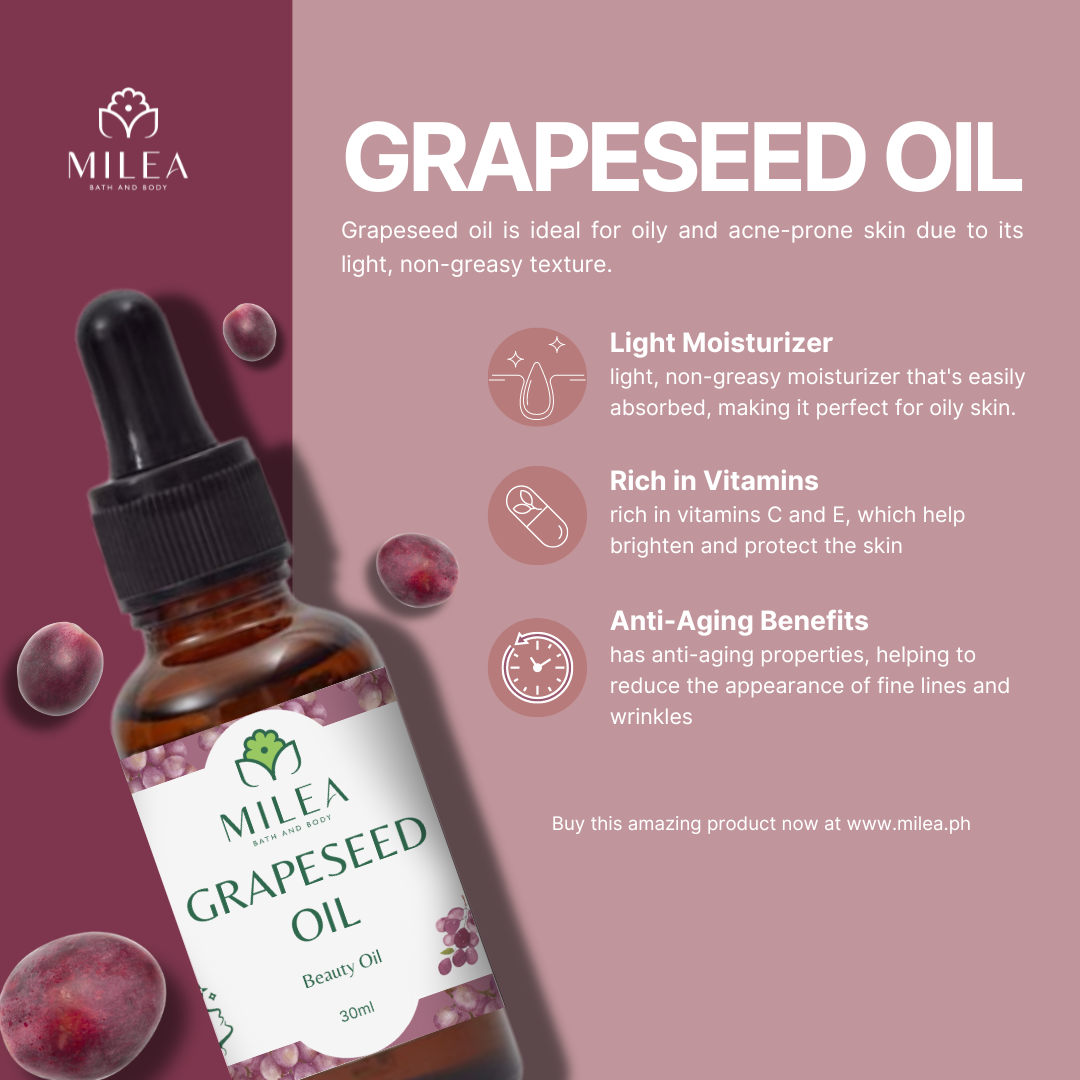 Milea Grapeseed Oil infograph