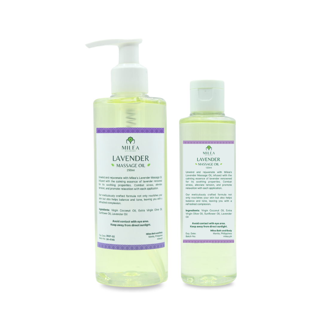 Milea Lavender Massage Oil 250ml and 120ml