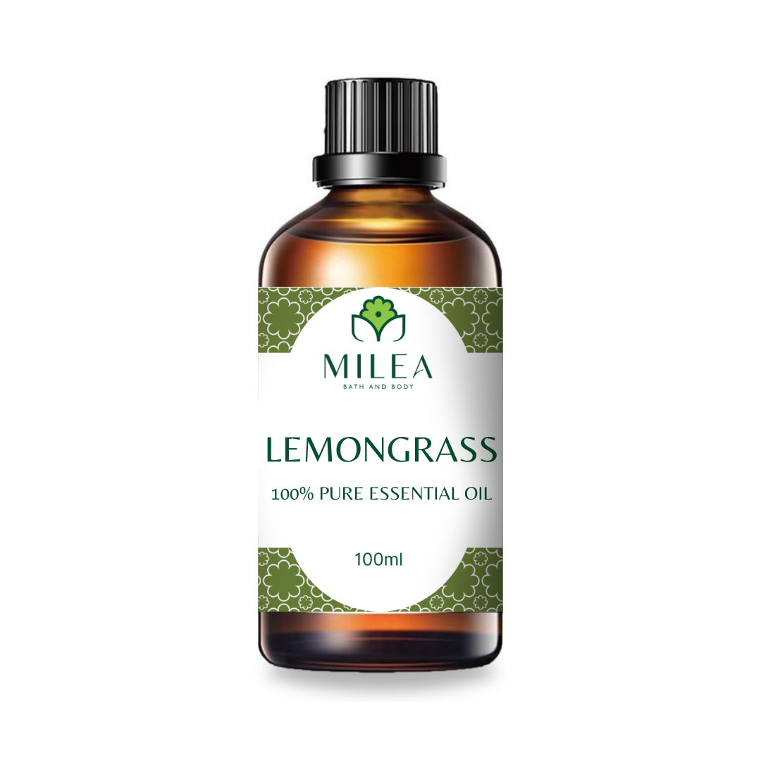 Milea Lemongrass Essential Oil 100ml front