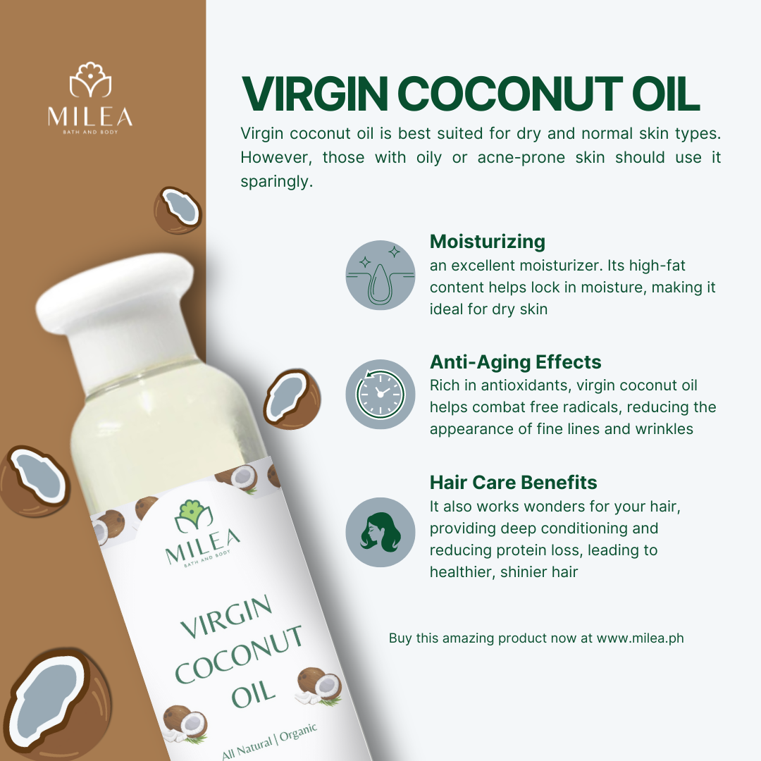 Milea Virgin Coconut Oil infograph