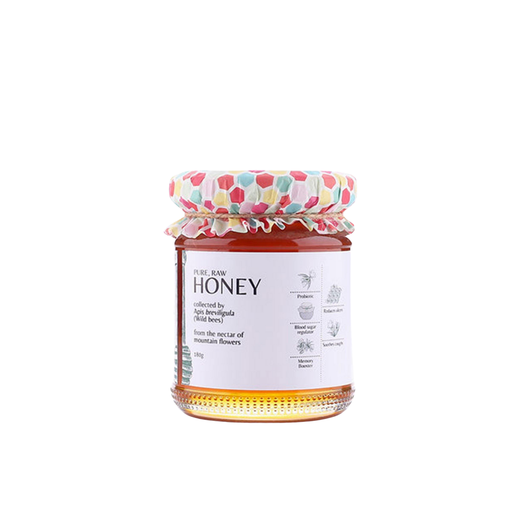 Milea Bee Farm Multifloral Honey 180g, Philippines - side