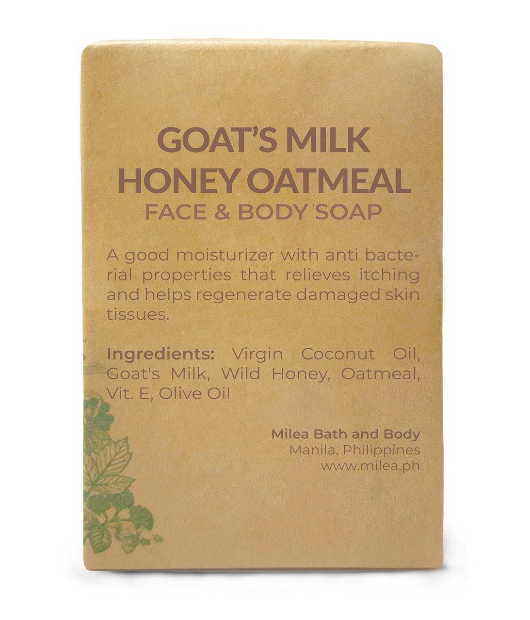 Goat's Milk Honey Oatmeal Soap Soaps Milea All Organics 