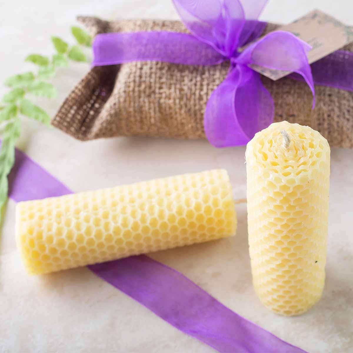 Hand-rolled Pure Beeswax Candle - Milea All Organics - Philippines