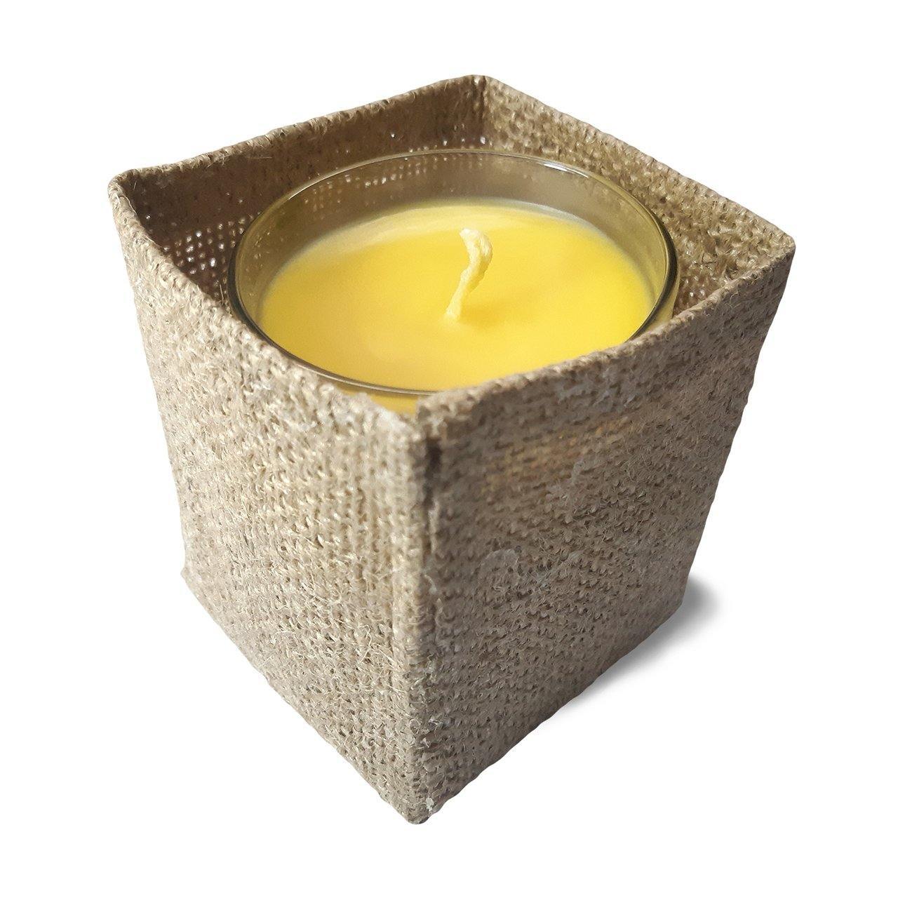 Natural Beeswax Candle Jar - Milea All Organics - Philippines