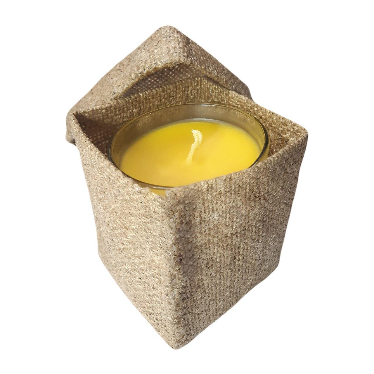 Natural Beeswax Candle Jar - Milea All Organics - Philippines